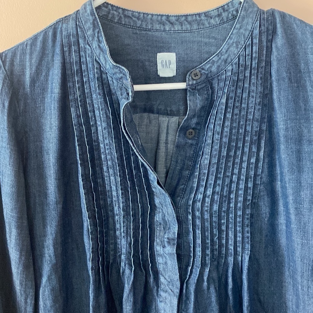 Gap Denim Button Front Top - image 2